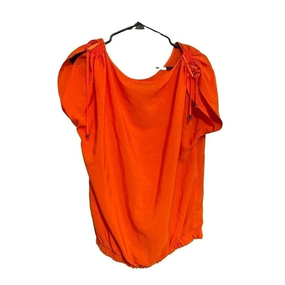 YESSICA ORANGE BLOUSE SIZE 36 - Picture 2 of 2